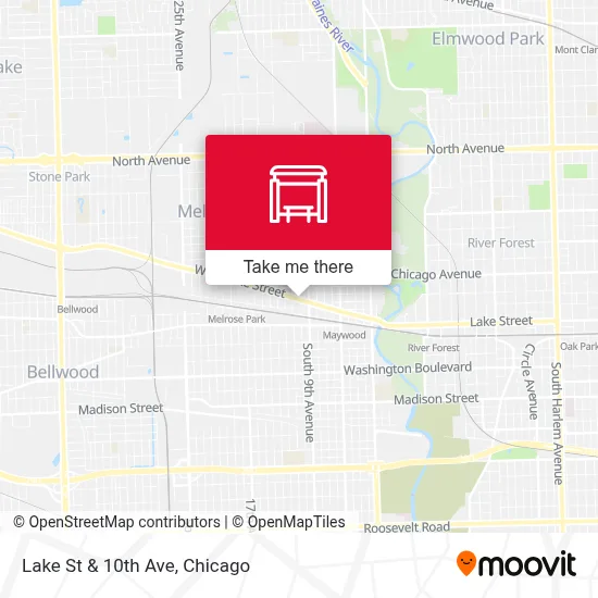 Lake St & 10th Ave map