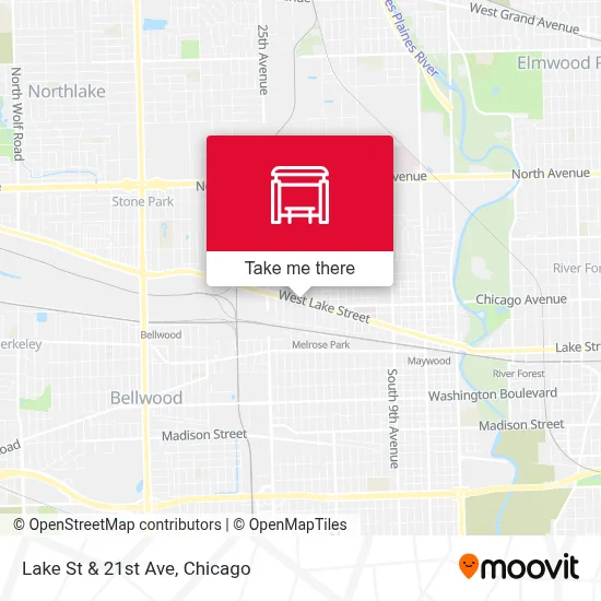 Lake St & 21st Ave map