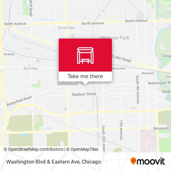 Washington Blvd & Eastern Ave map