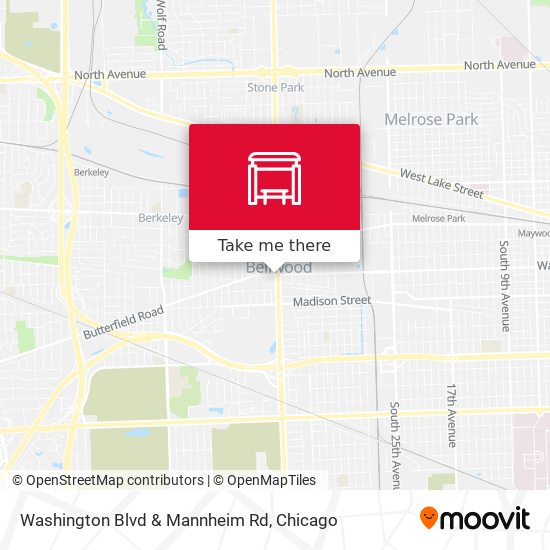 Washington Blvd & Mannheim Rd map