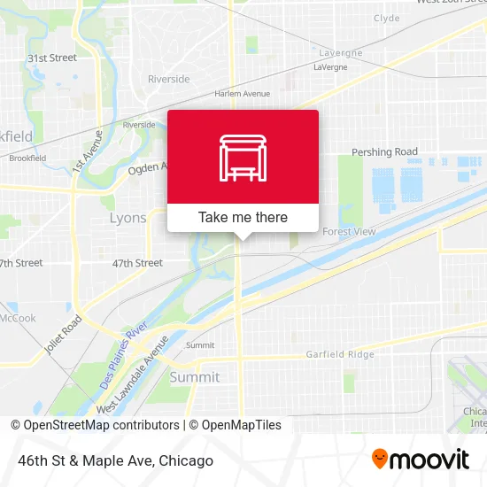 46th St & Maple Ave map