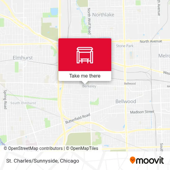 St. Charles/Sunnyside map