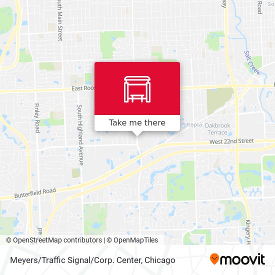 Mapa de Meyers / Traffic Signal / Corp. Center