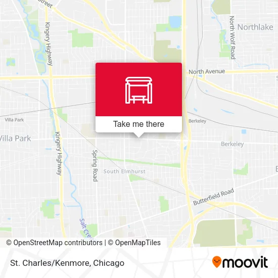 St. Charles/Kenmore map