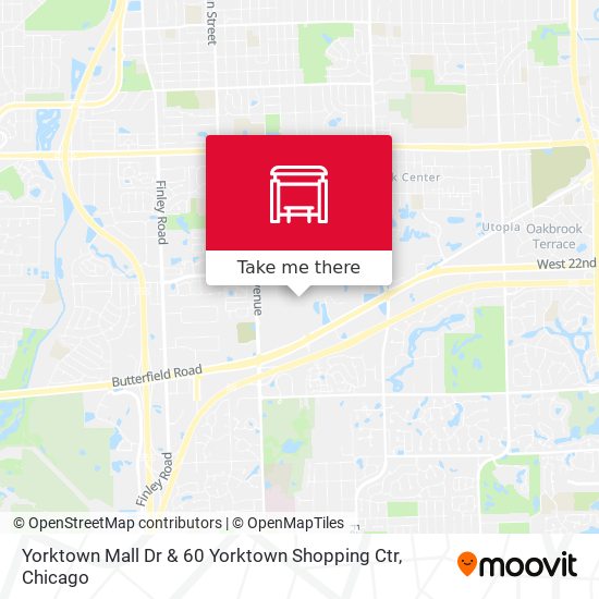Mapa de Yorktown Mall Dr & 60 Yorktown Shopping Ctr