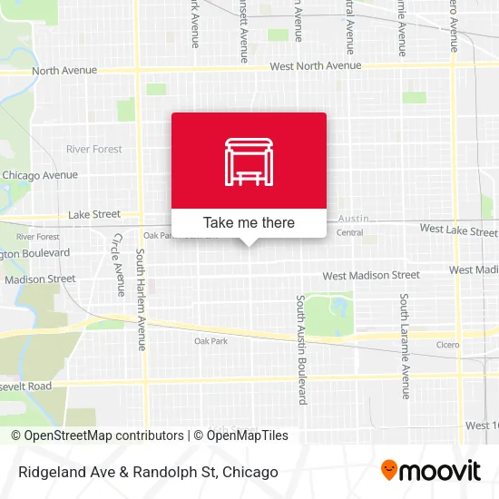 Ridgeland Ave & Randolph St map