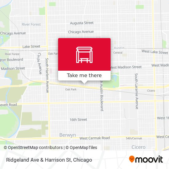 Ridgeland Ave & Harrison St map