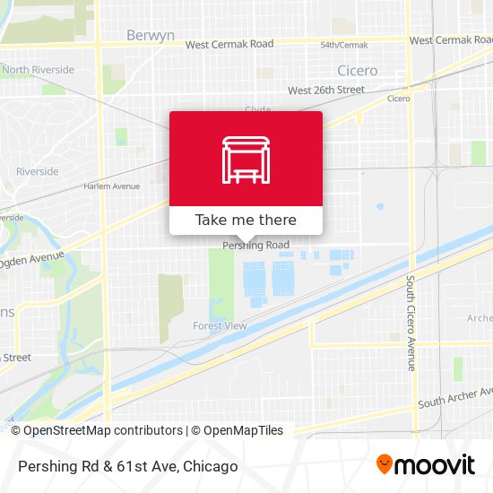 Mapa de Pershing Rd & 61st Ave