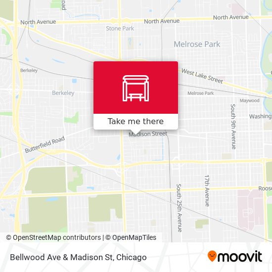 Bellwood Ave & Madison St map