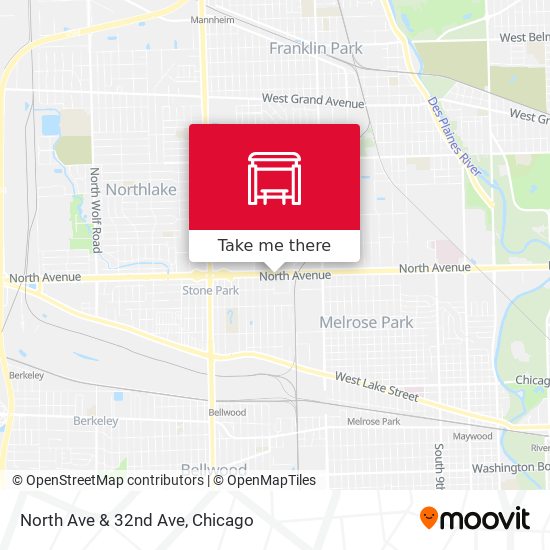 North Ave & 32nd Ave map