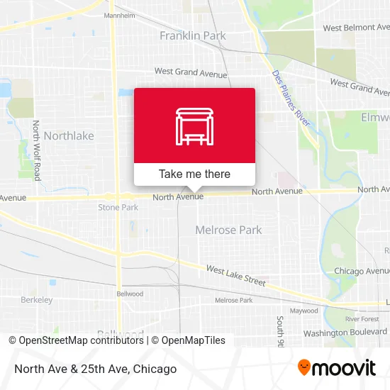 Mapa de North Ave & 25th Ave