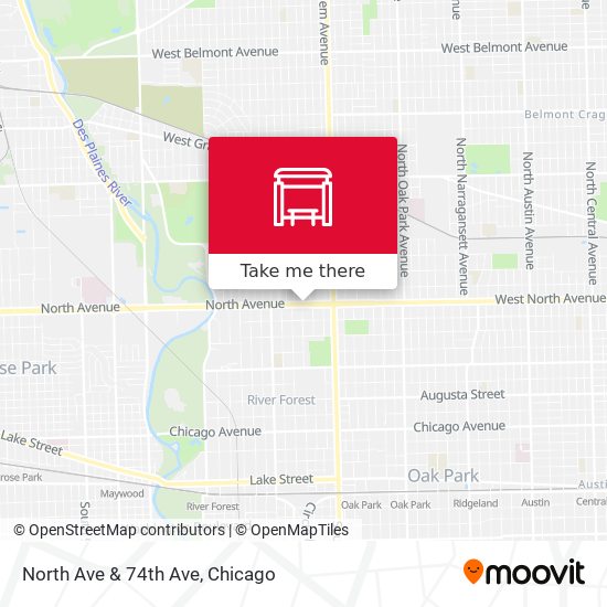 North Ave & 74th Ave map