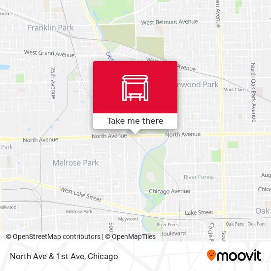 Mapa de North Ave & 1st Ave