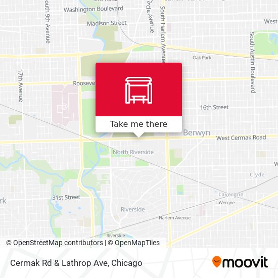 Cermak Rd & Lathrop Ave map