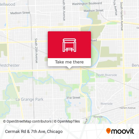 Cermak Rd & 7th Ave map
