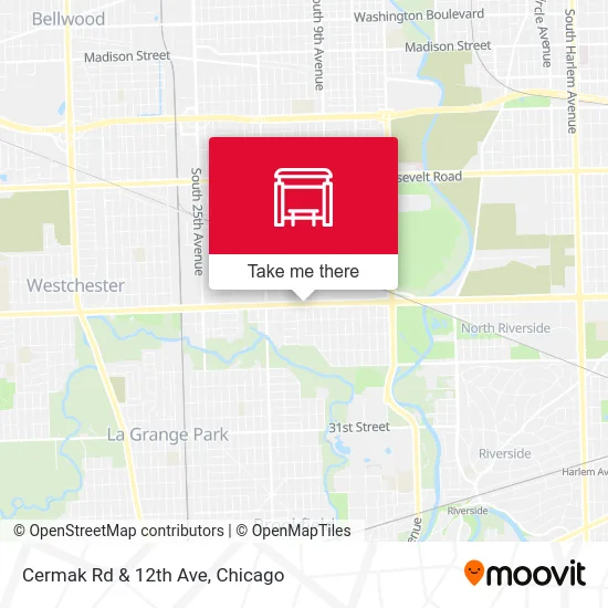 Cermak Rd & 12th Ave map