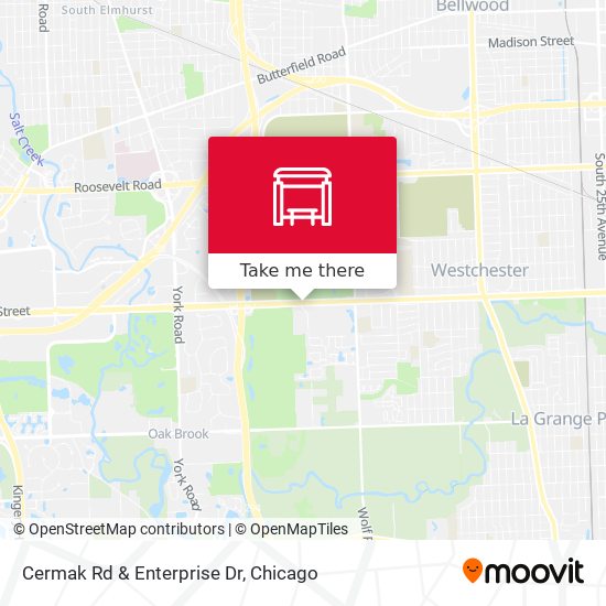 Cermak Rd & Enterprise Dr map