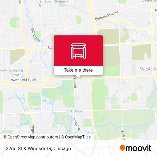 22nd St & Windsor Dr map