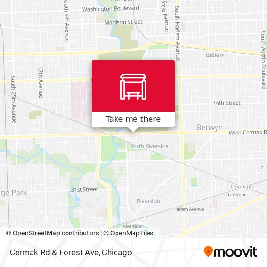 Cermak Rd & Forest Ave map