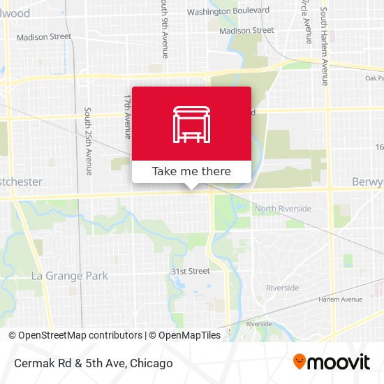 Cermak Rd & 5th Ave map