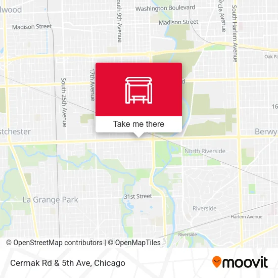 Cermak Rd & 5th Ave map