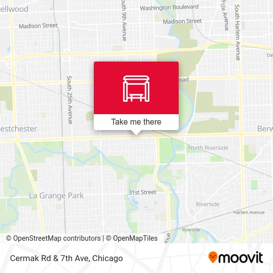Cermak Rd & 7th Ave map