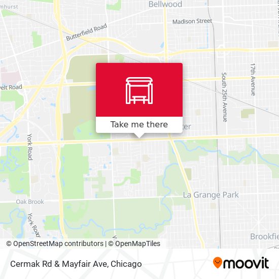 Cermak Rd & Mayfair Ave map