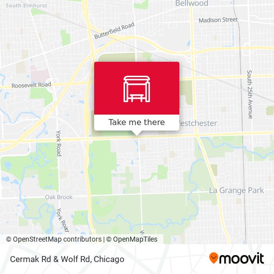 Cermak Rd & Wolf Rd map