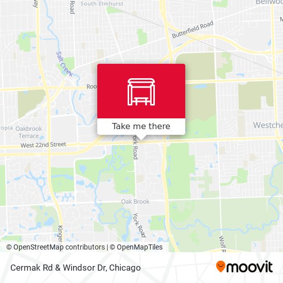 Cermak Rd & Windsor Dr map