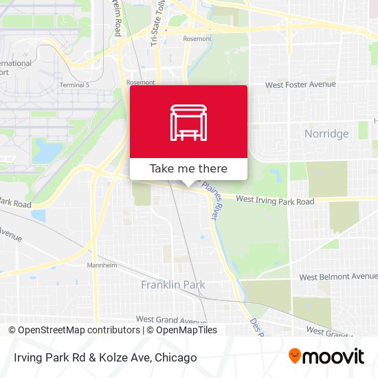Irving Park Rd & Kolze Ave map