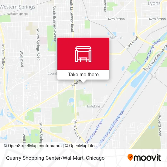 Quarry Shopping Center / Wal-Mart map