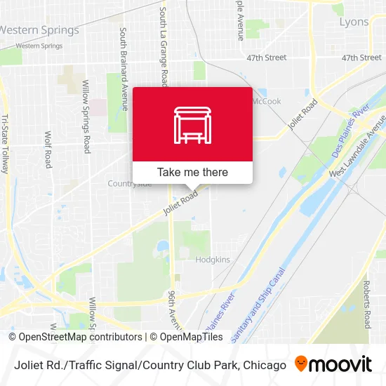Joliet Rd. / Traffic Signal / Country Club Park map