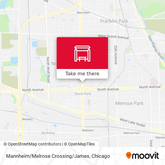 Mapa de Mannheim / Melrose Crossing / James