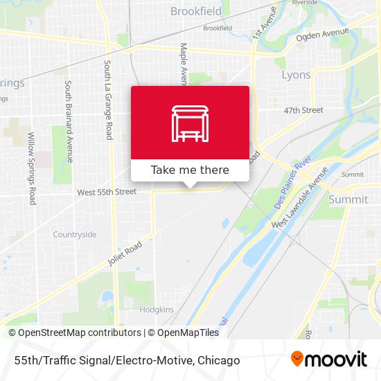 55th / Traffic Signal / Electro-Motive map