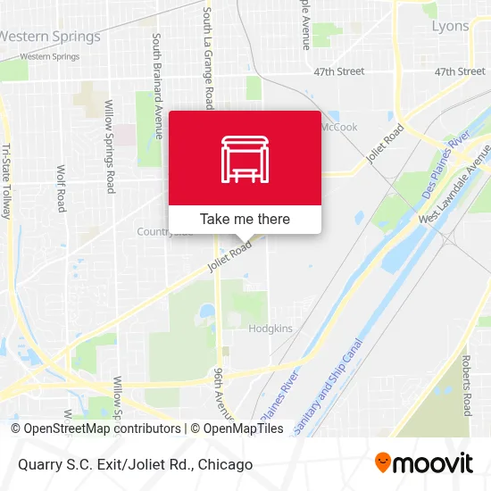 Quarry S.C. Exit/Joliet Rd. map