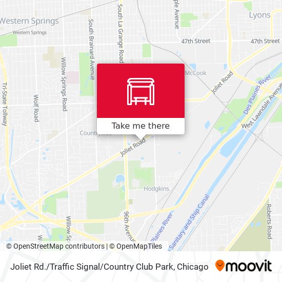 Joliet Rd. / Traffic Signal / Country Club Park map