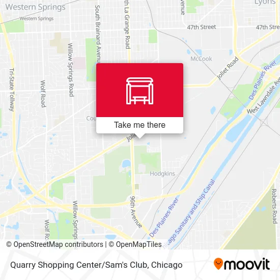Quarry Shopping Center / Sam's Club map