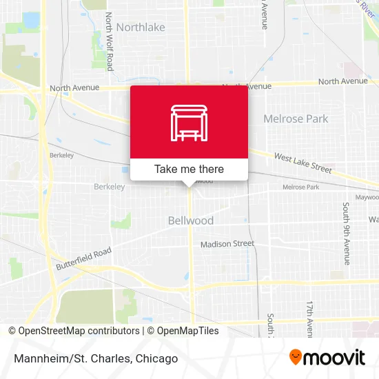 Mannheim/St. Charles map