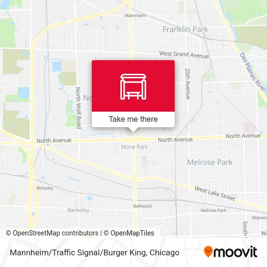 Mannheim / Traffic Signal / Burger King map