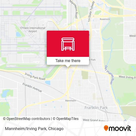 Mannheim/Irving Park map