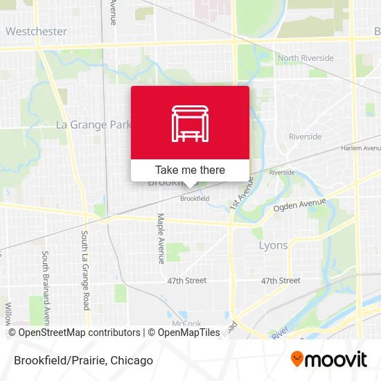 Brookfield/Prairie map