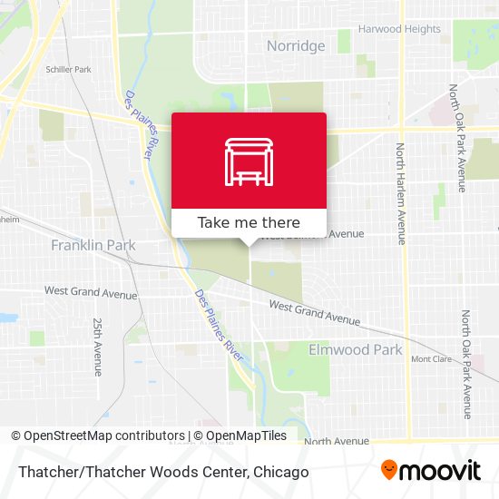 Thatcher/Thatcher Woods Center map