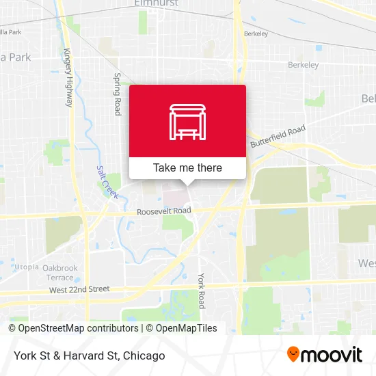 York St & Harvard St map