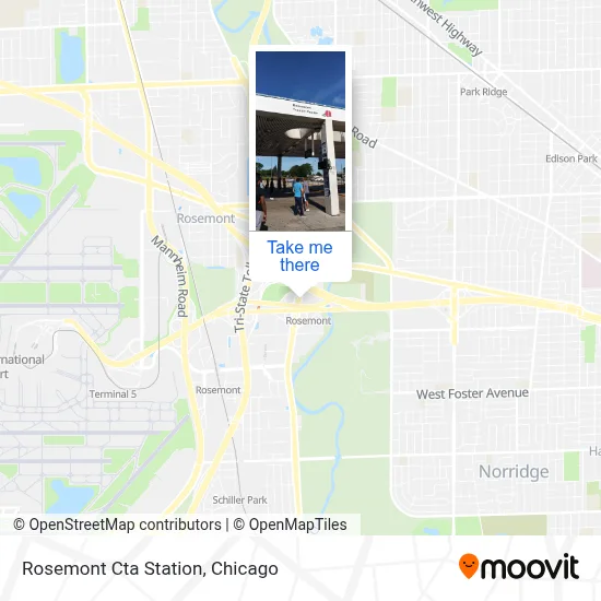 Rosemont Cta Station map