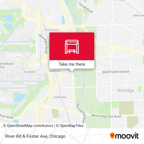 River Rd & Foster Ave map