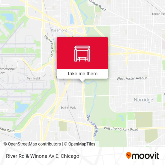 River Rd & Winona Av E map