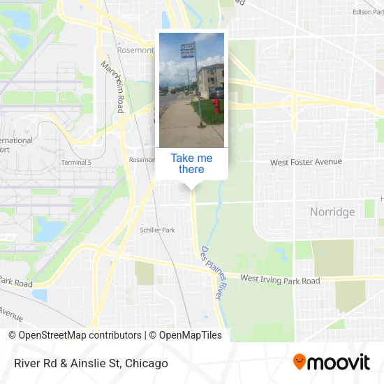River Rd & Ainslie St map
