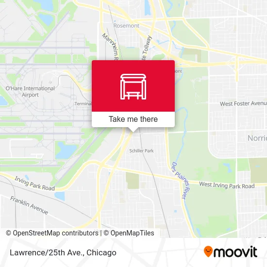 Lawrence/25th Ave. map