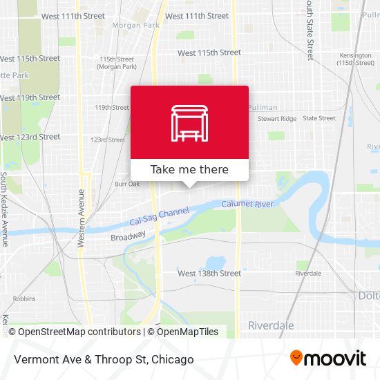 Vermont Ave & Throop St map