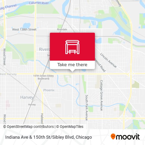 Indiana Ave & 150th St / Sibley Blvd map